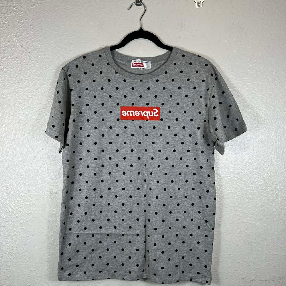 Comme des Garcons Gray Polka Dot T-Shirt